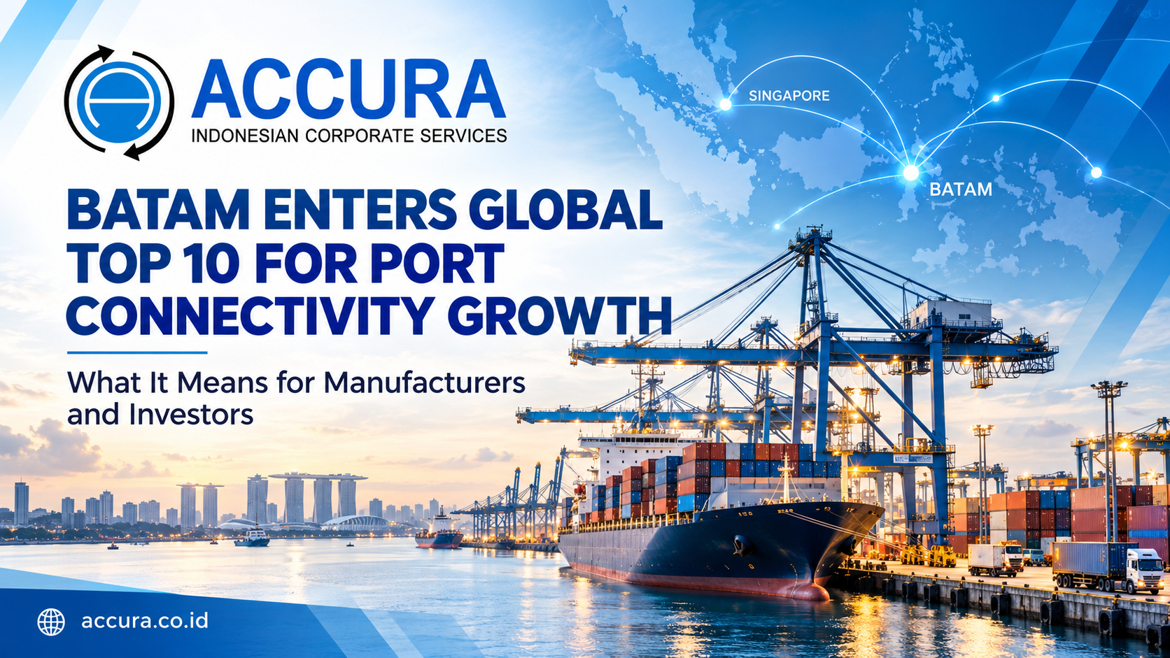 Batam Enters Global Top 10 for Port Connectivity Growth: What It Means for Manufacturers and Investors