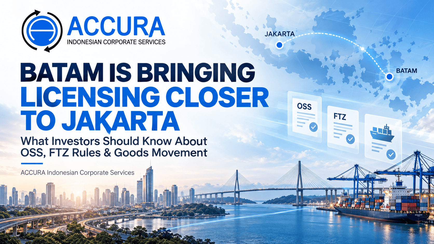 Batam Is Bringing Licensing Closer to Jakarta: What Investors Should Know About OSS, FTZ Rules and Goods Movement